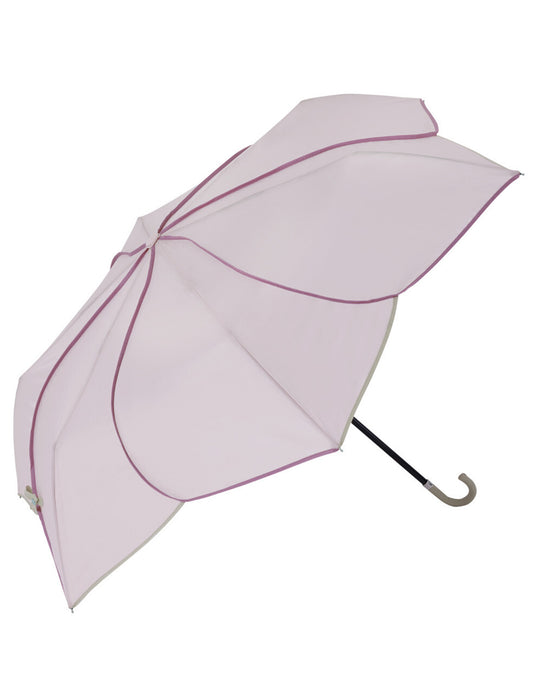 バイカラー花びら折り畳み雨傘