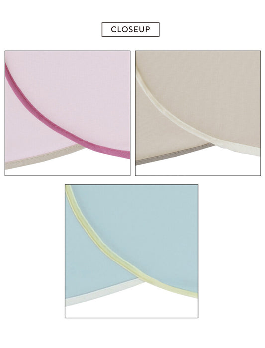 バイカラー花びら折り畳み雨傘