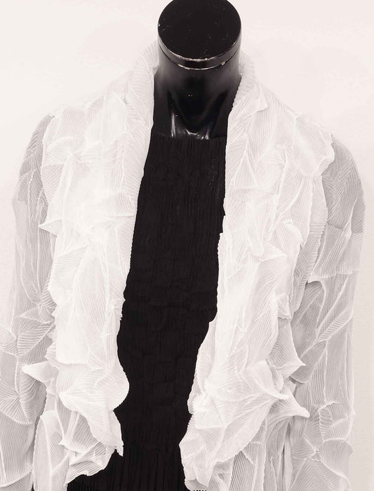 ＜SPECCHIO＞シフォンプリーツボレロ