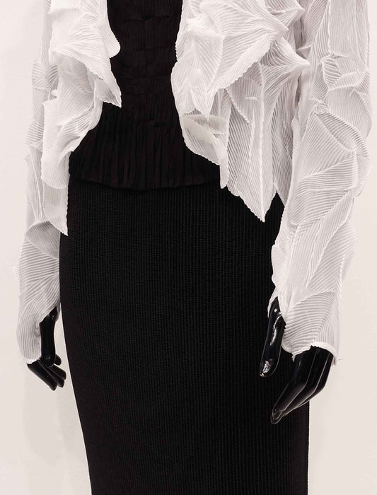 ＜SPECCHIO＞シフォンプリーツボレロ