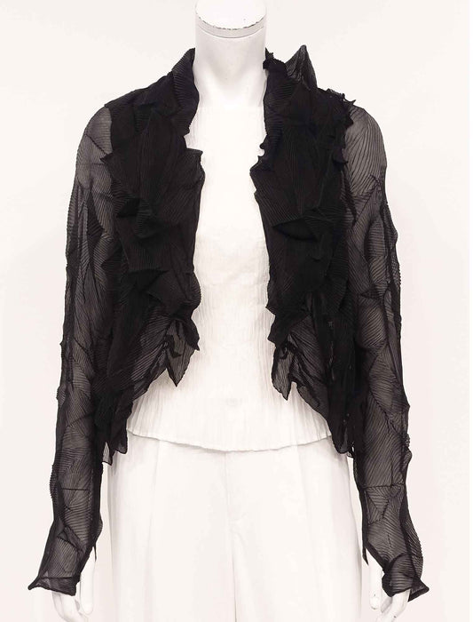 ＜SPECCHIO＞シフォンプリーツボレロ