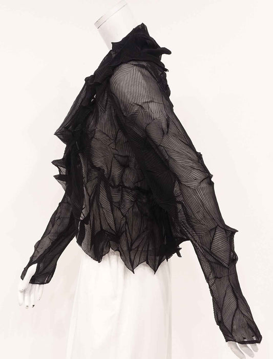 ＜SPECCHIO＞シフォンプリーツボレロ