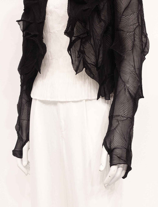 ＜SPECCHIO＞シフォンプリーツボレロ