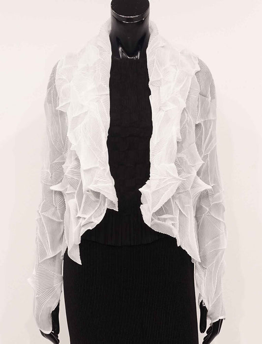 ＜SPECCHIO＞シフォンプリーツボレロ