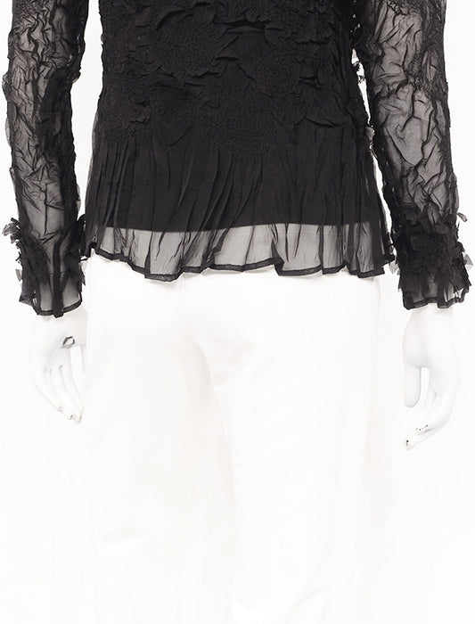 ＜SPECCHIO＞シアーGプリーツ プルオーバー