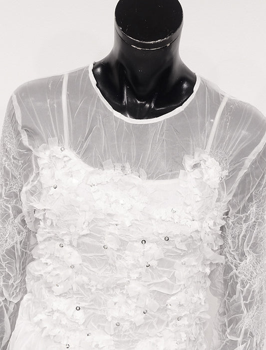 ＜SPECCHIO＞シアーGプリーツ プルオーバー