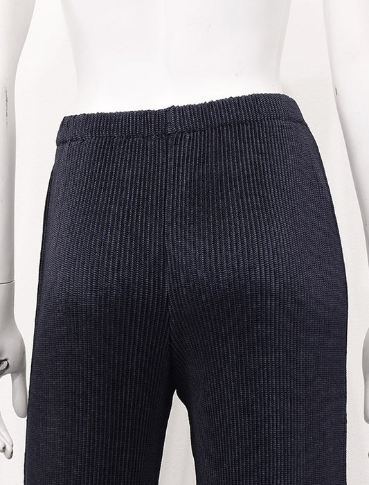 ＜SPECCHIO＞シャトルプリーツ ストレートパンツ