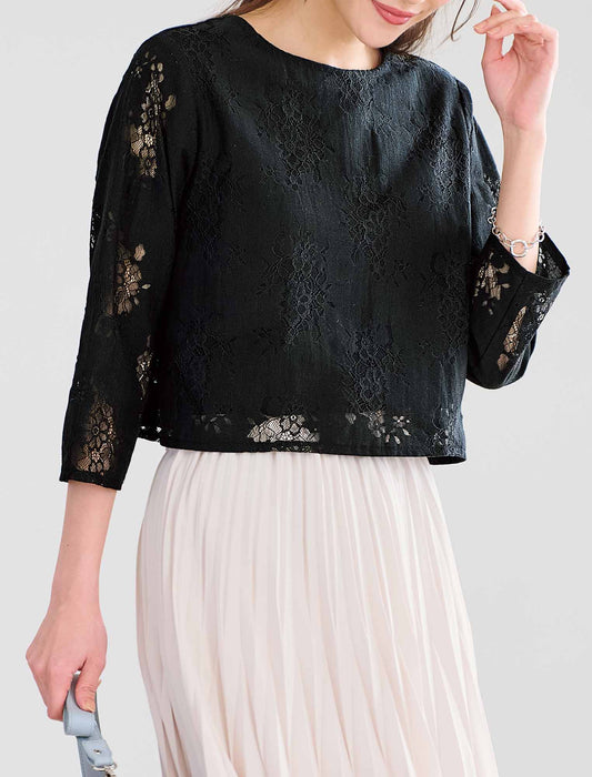 【受注】レース重ねブラウス