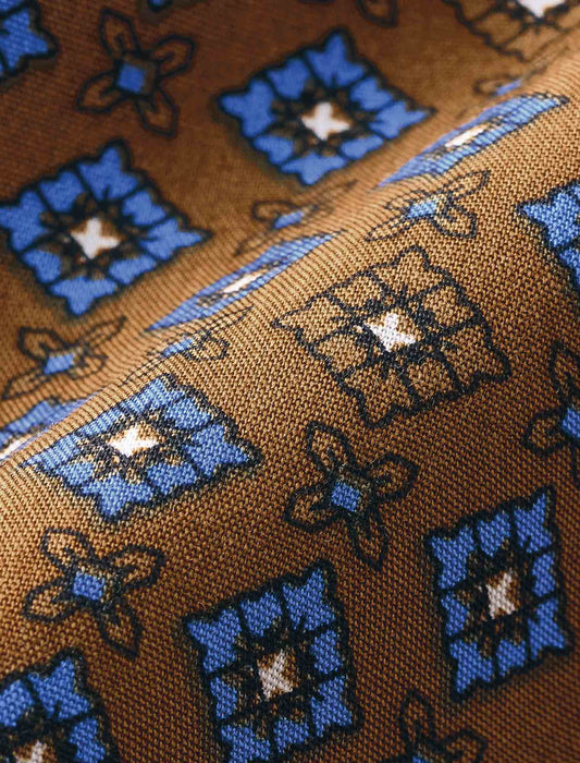 【受注】小紋柄風プリントチュニック　