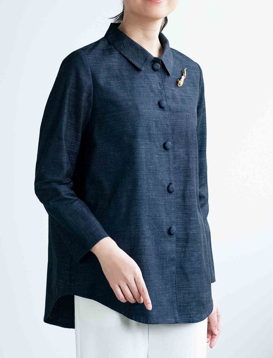 【受注】「三河木綿」シャツジャケット