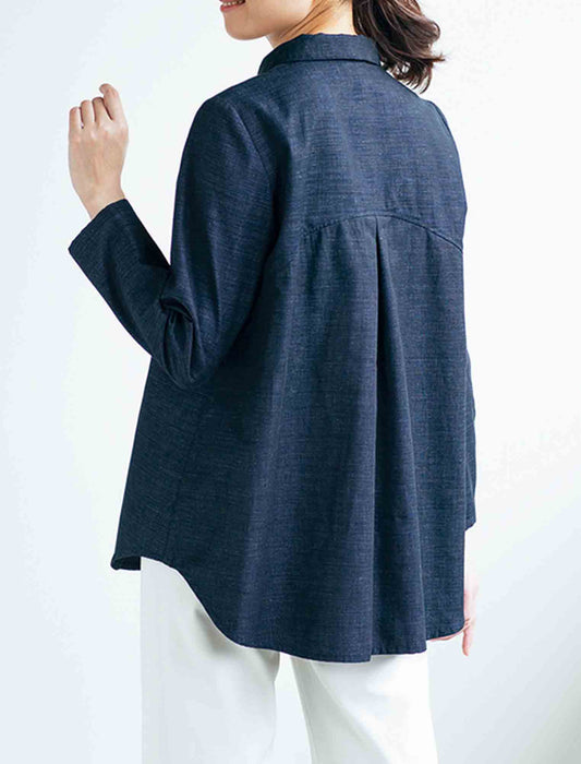 【受注】「三河木綿」シャツジャケット