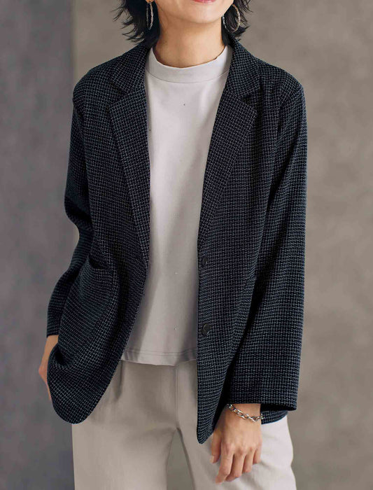 【受注】変わり織テーラードジャケット
