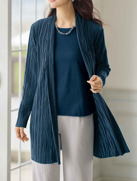 【受注】プリーツ風カットソーアンサンブル