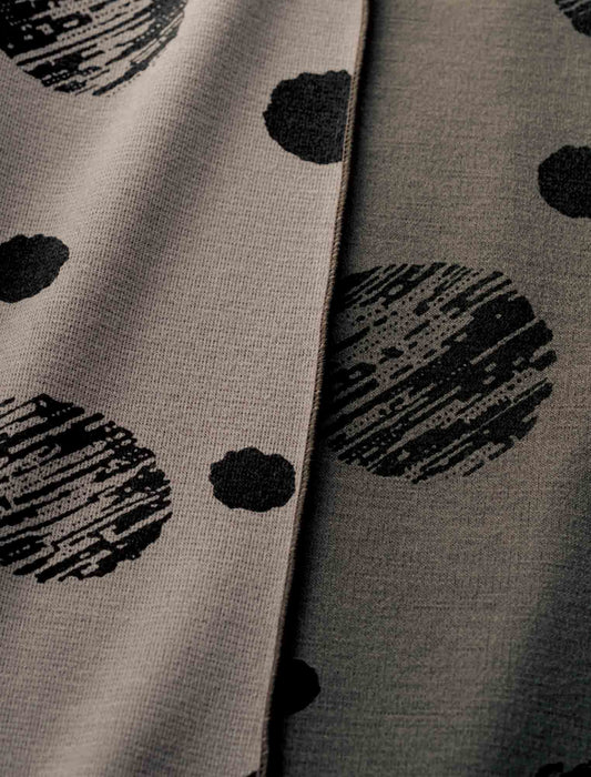 【受注】配色切替えドットプリントプルオーバー