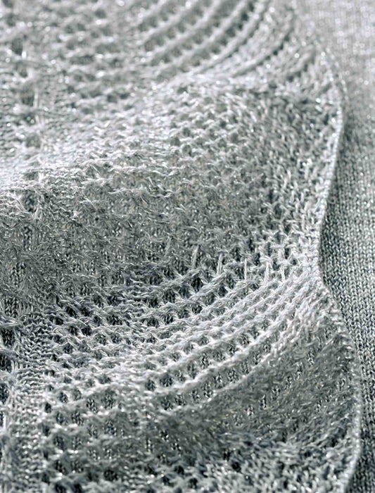 【受注】ラメ入りニットカーディガン＆総レースブラウス