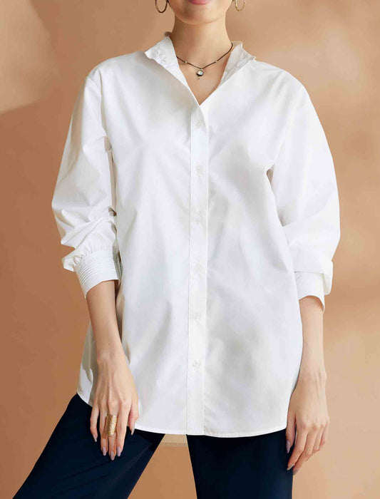 【受注】2WAYピンタックシャツチュニック