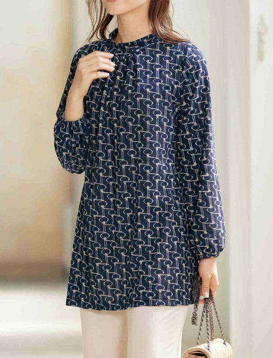 【受注】幾何学柄プリントチュニック