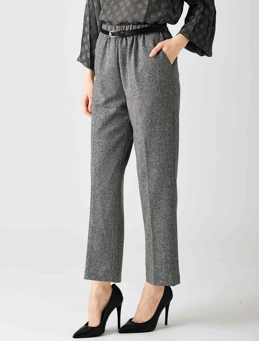 【受注】ウール混ツイードパンツ