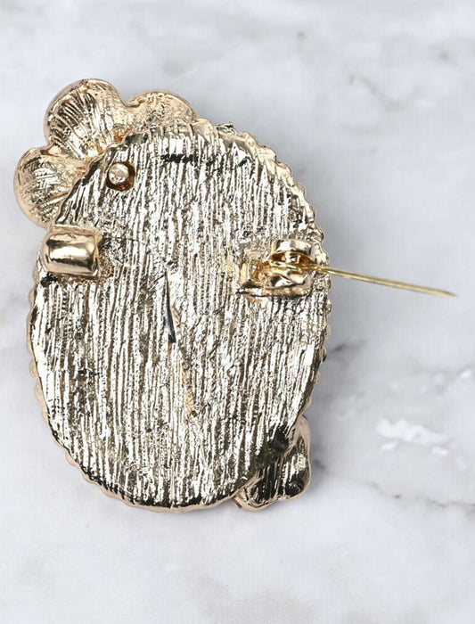 カメリアパールブローチ