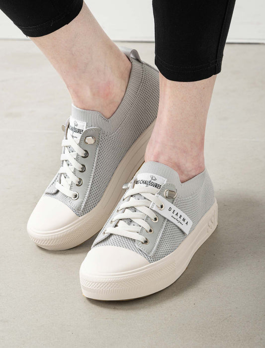 ラメ入りニットスニーカー