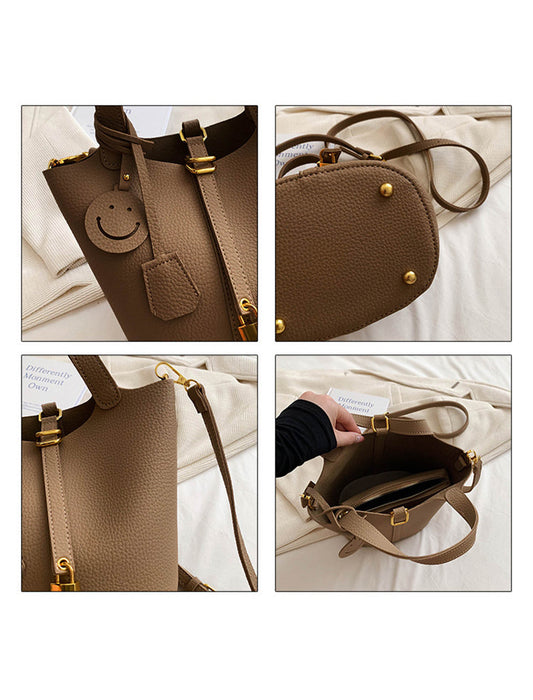 タッセル&ニコちゃん付き2wayトートバッグ