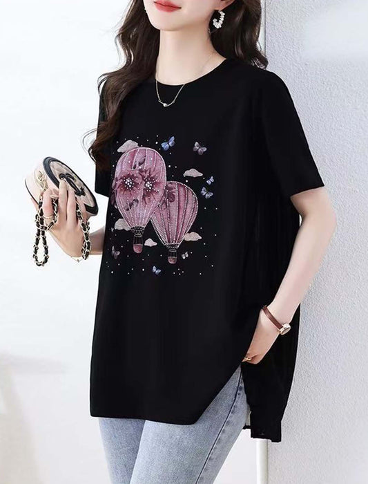 バルーンモチーフバックプリーツチュニック　