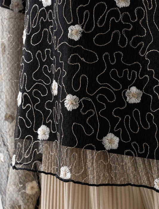 ＜Northmallオリジナル＞ エレガントレース刺しゅうトップス（Tシャツ付き）