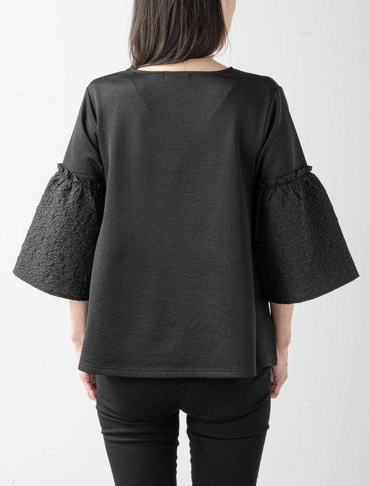 ＜Northmallオリジナル＞ボリュームスリーブ異素材カットソー