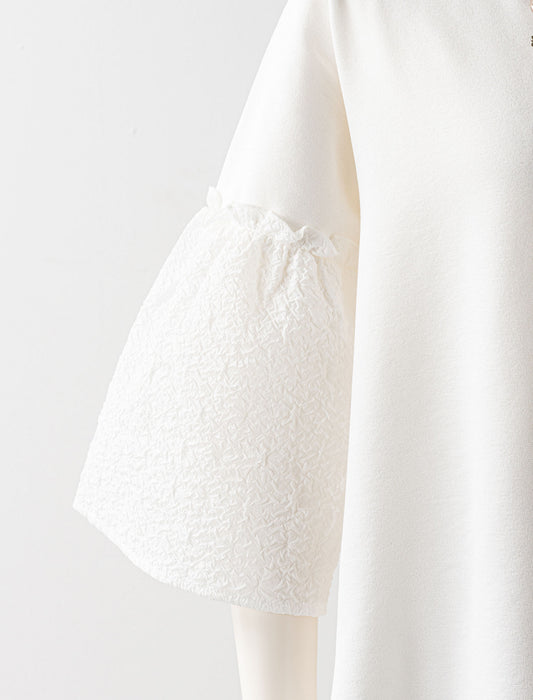 ＜Northmallオリジナル＞ボリュームスリーブ異素材カットソー