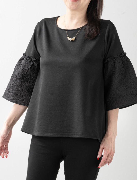 ＜Northmallオリジナル＞ボリュームスリーブ異素材カットソー