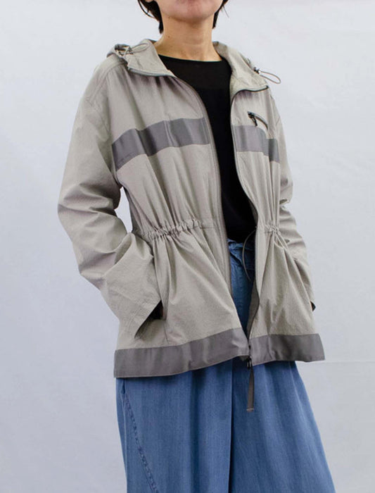 グログランジップフードライトアウター