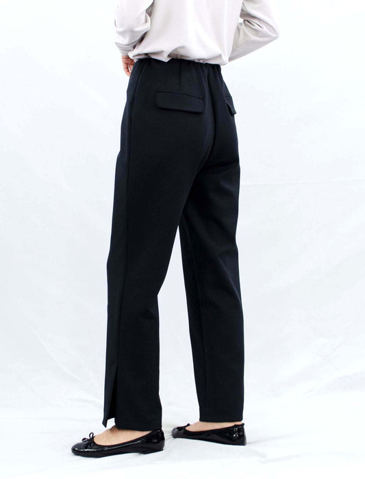 キレイ目ストレッチスリットパンツ