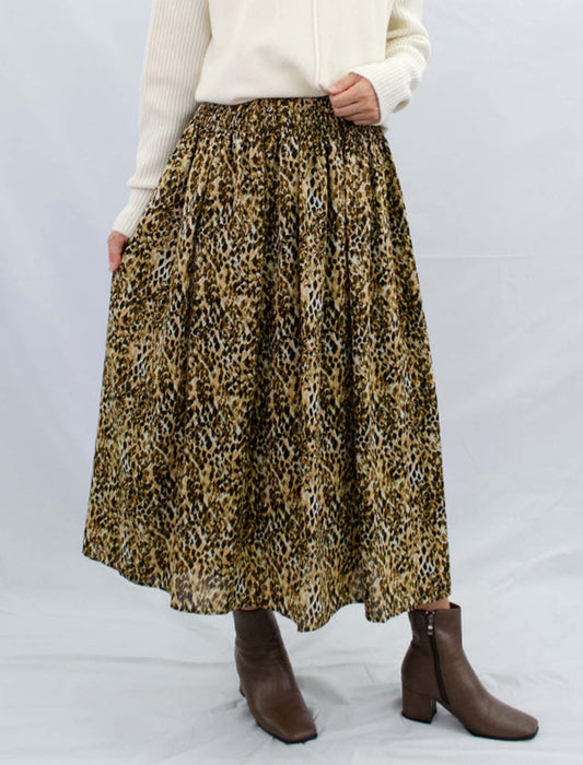 ペイント柄スカート