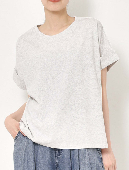 バックPT異素材バイカラートップス