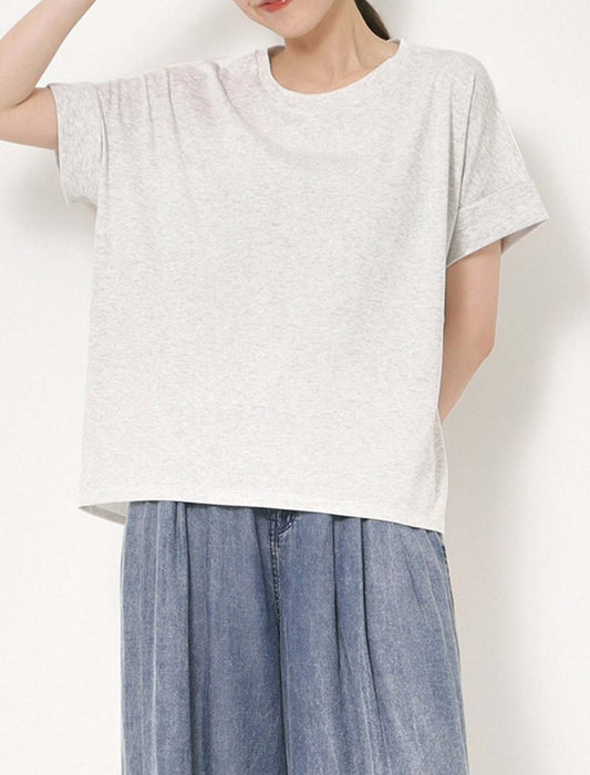 バックPT異素材バイカラートップス