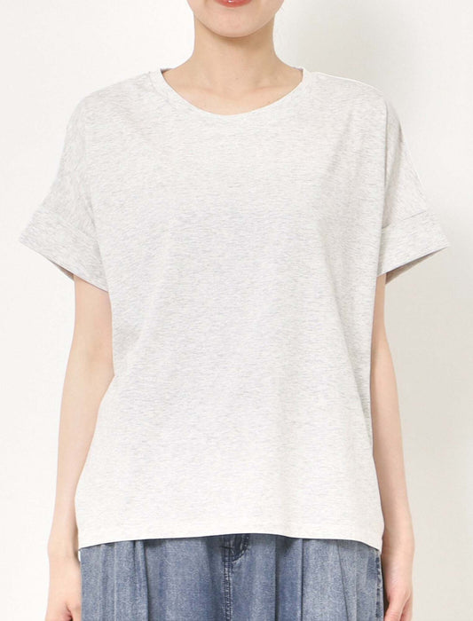 バックPT異素材バイカラートップス