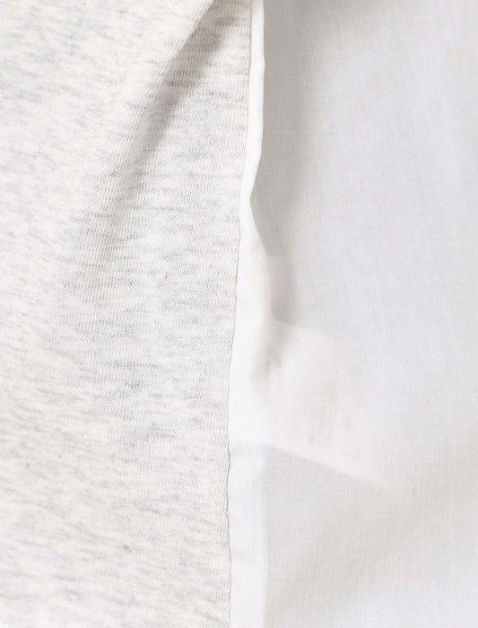 バックPT異素材バイカラートップス