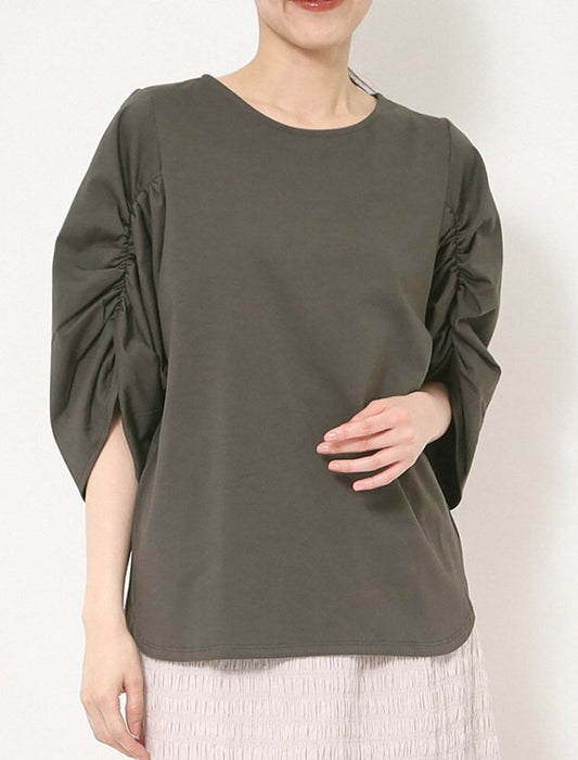 ドライコットンボリュームスリーブカットソー