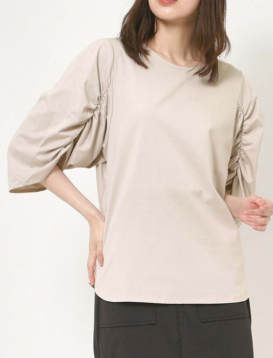 ドライコットンボリュームスリーブカットソー