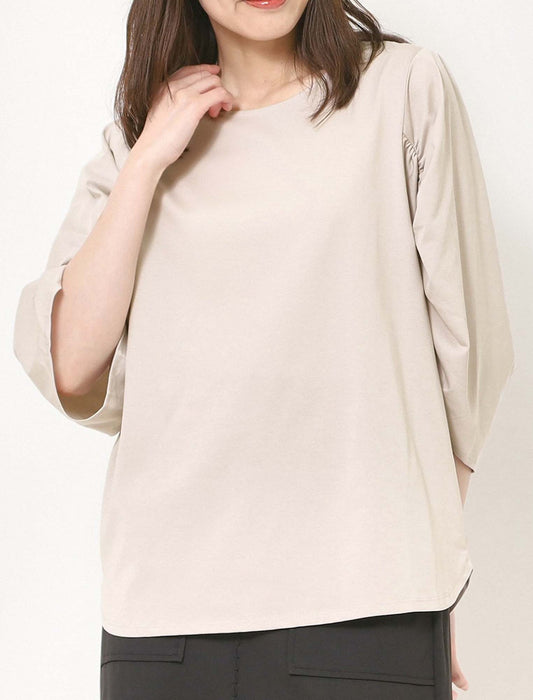 ドライコットンボリュームスリーブカットソー