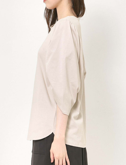 ドライコットンボリュームスリーブカットソー