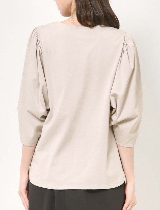 ドライコットンボリュームスリーブカットソー