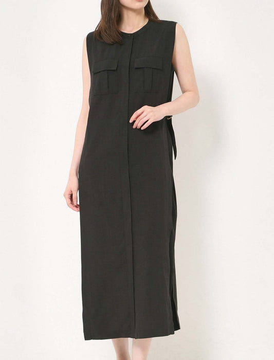 フロントポケットシャツワンピース