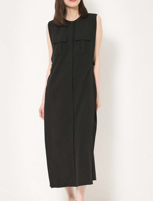 フロントポケットシャツワンピース