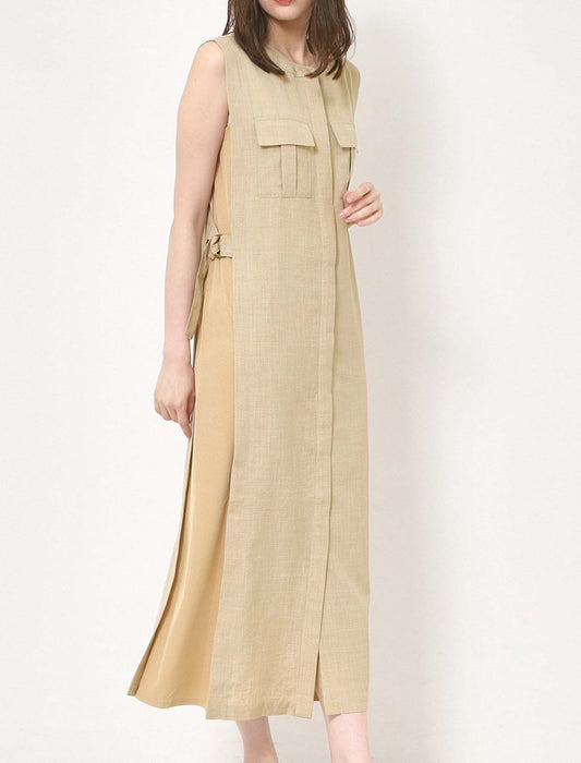 フロントポケットシャツワンピース