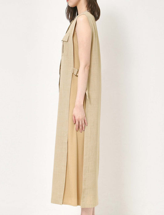 フロントポケットシャツワンピース