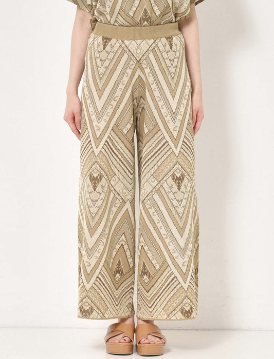 ボヘミアンニットパンツ