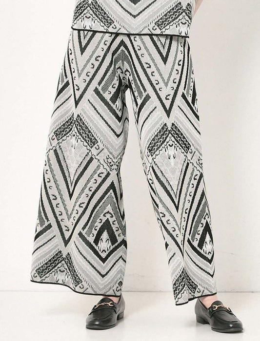 ボヘミアンニットパンツ