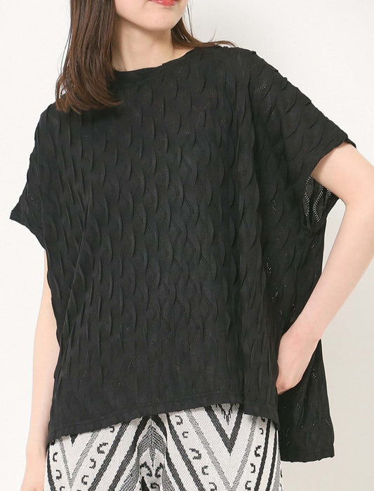 ジャガードメッシュジャージー