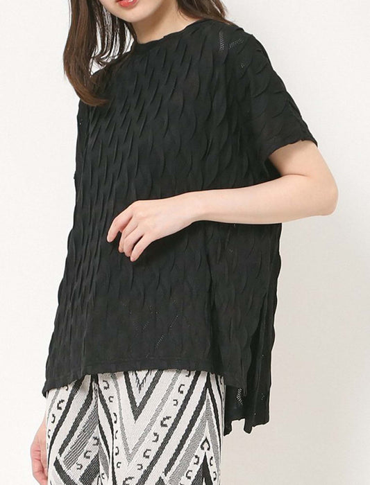 ジャガードメッシュジャージー